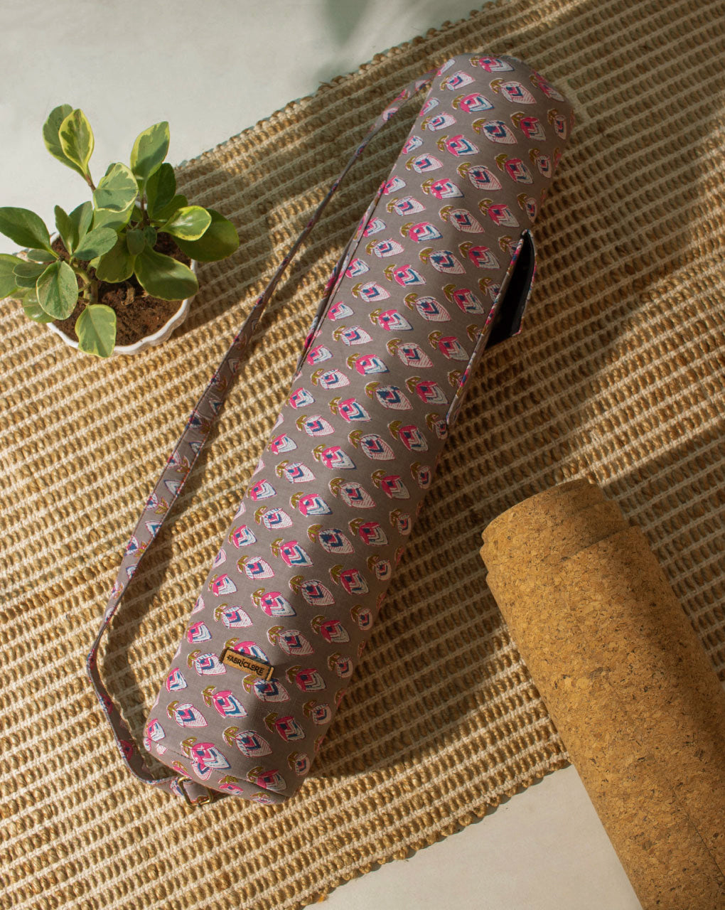 Handcrafted Yoga Mat Bag - Fabriclore.com
